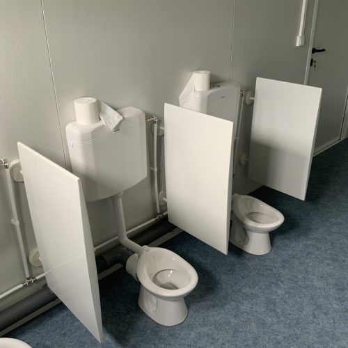 sanitaires modulaires préfabriqués extérieurs pour école